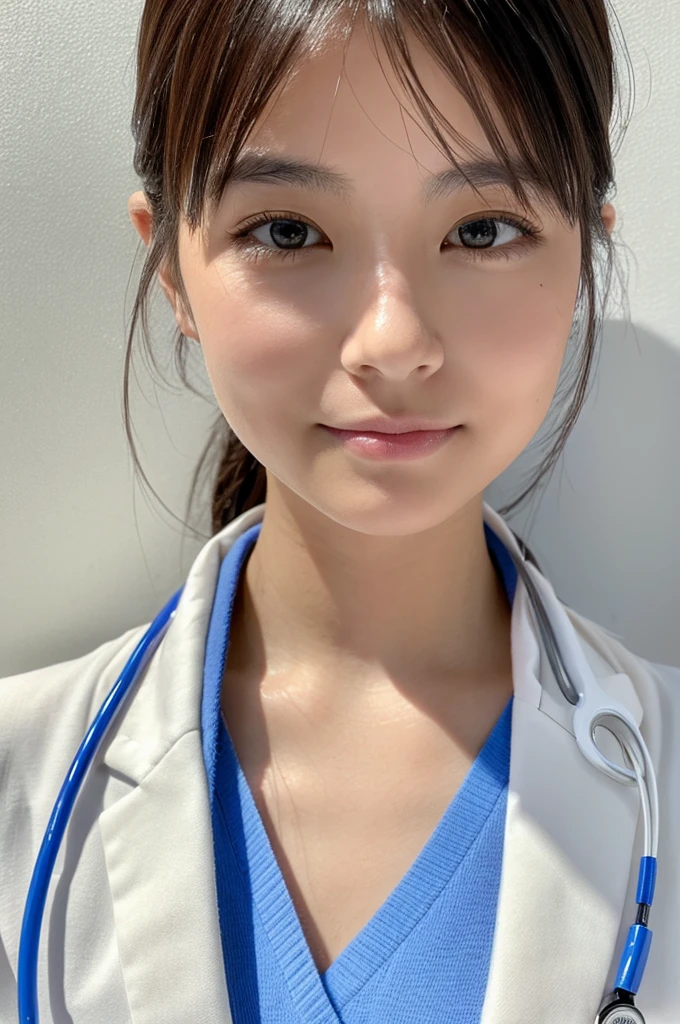 ((Highest quality)), ((masterpiece)), (detailed),Perfect Face,Japanese,Female doctor,White