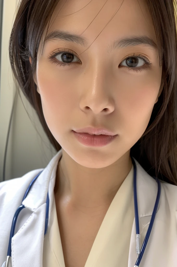 ((Highest quality)), ((masterpiece)), (detailed),Perfect Face,Japanese,Female doctor,White