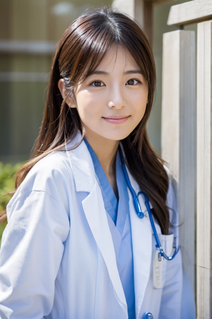 ((Highest quality)), ((masterpiece)), (detailed),Perfect Face,Japanese,Female doctor,White