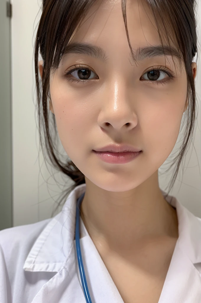 ((Highest quality)), ((masterpiece)), (detailed),Perfect Face,Japanese,Female doctor,White