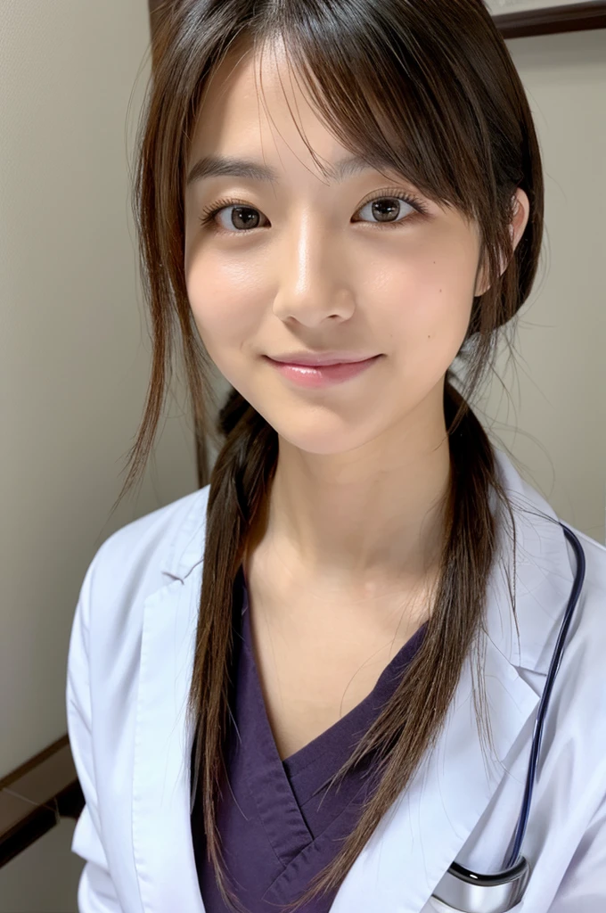 ((Highest quality)), ((masterpiece)), (detailed),Perfect Face,Japanese,Female doctor,White