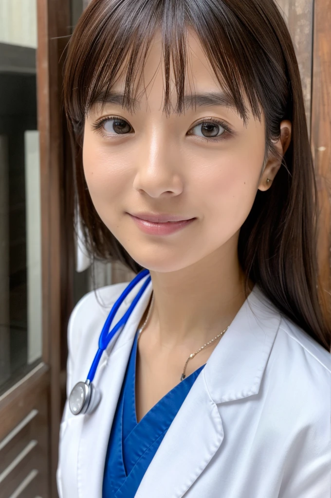 ((Highest quality)), ((masterpiece)), (detailed),Perfect Face,Japanese,Female doctor,White