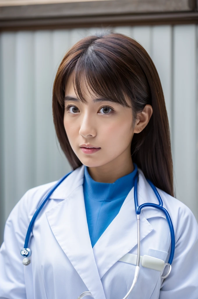 ((Highest quality)), ((masterpiece)), (detailed),Perfect Face,Japanese,Female doctor,White