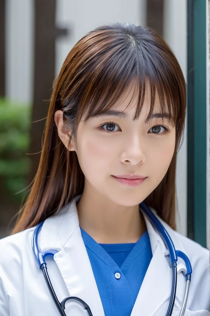 ((Highest quality)), ((masterpiece)), (detailed),Perfect Face,Japanese,Female doctor,White