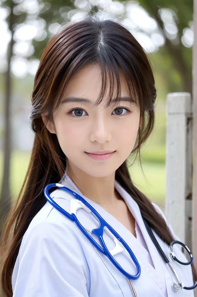 ((Highest quality)), ((masterpiece)), (detailed),Perfect Face,Japanese,Female doctor,White
