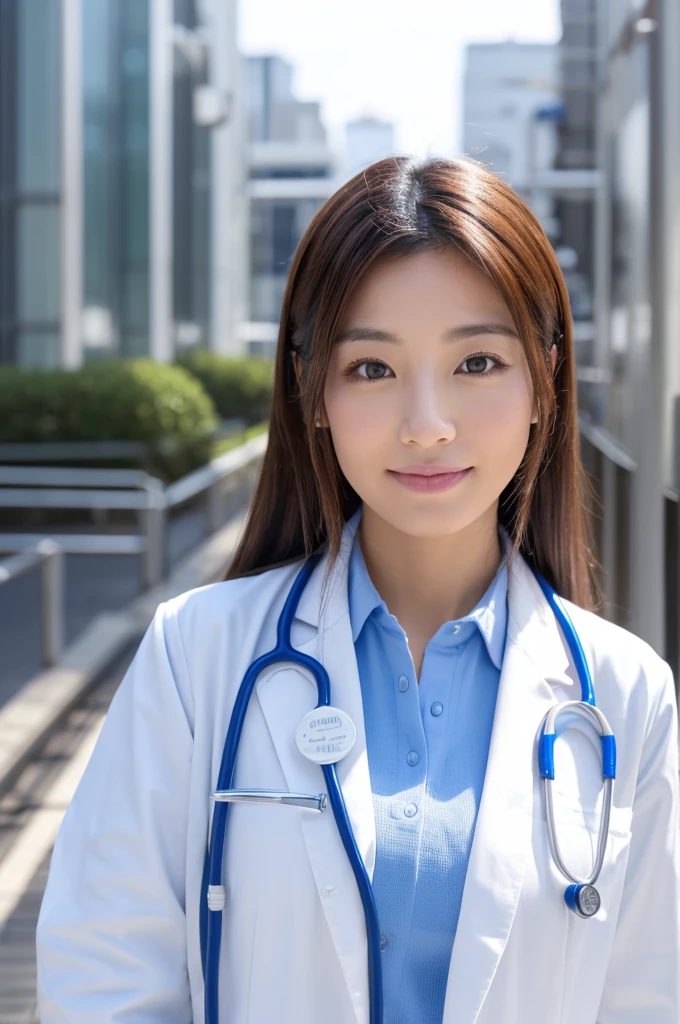 ((Highest quality)), ((masterpiece)), (detailed),Perfect Face,Japanese,Female doctor,White