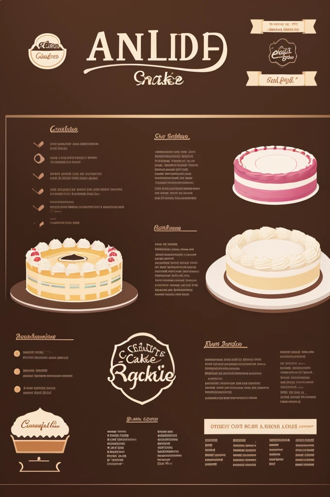 Create a brand logo for a cake shop