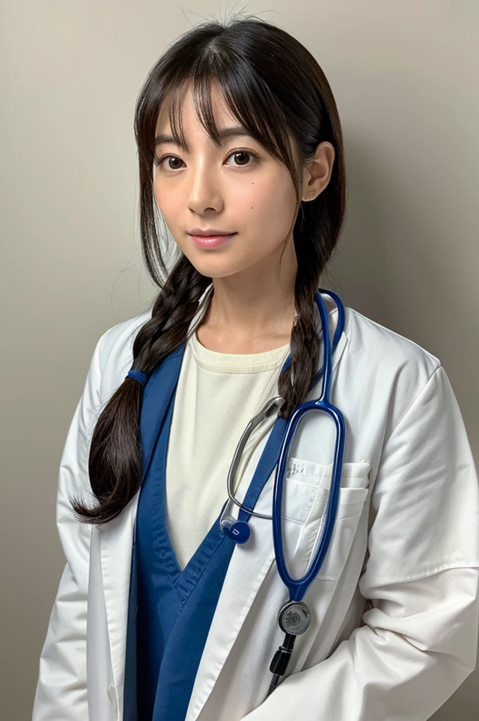 ((Highest quality)), ((masterpiece)), (detailed),Perfect Face,Japanese,Female doctor,White