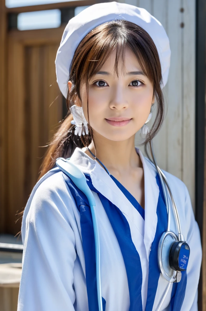 ((Highest quality)), ((masterpiece)), (detailed),Perfect Face,Japanese,Female doctor,White