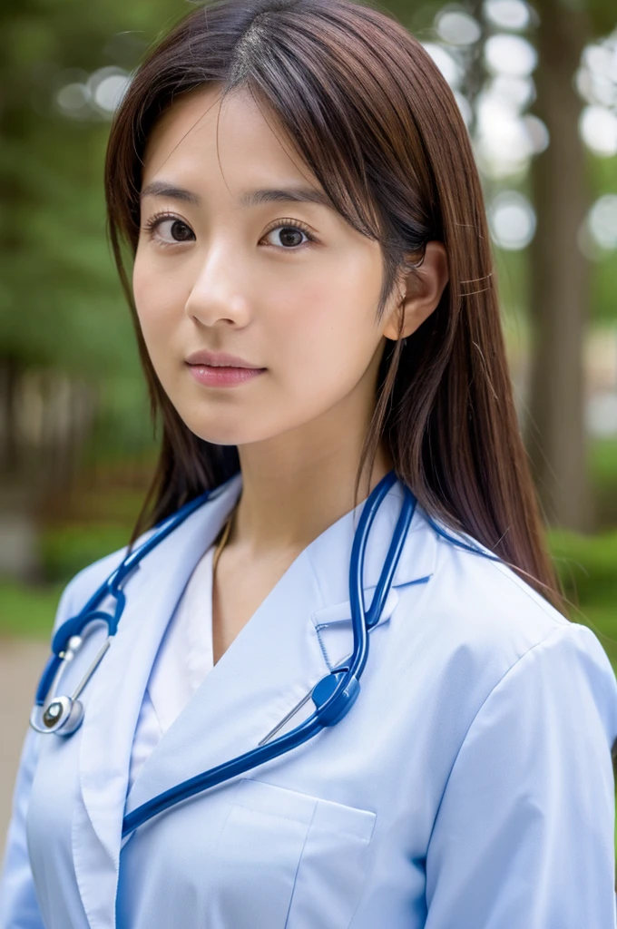((Highest quality)), ((masterpiece)), (detailed),Perfect Face,Japanese,Female doctor,White