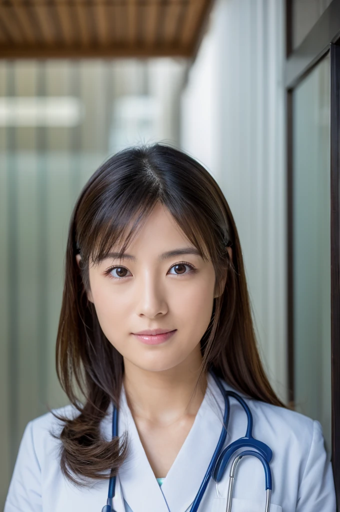 ((Highest quality)), ((masterpiece)), (detailed),Perfect Face,Japanese,Female doctor,White