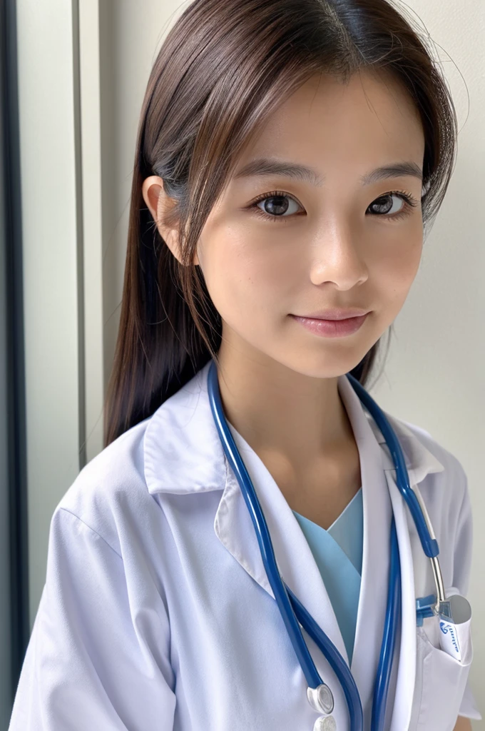 ((Highest quality)), ((masterpiece)), (detailed),Perfect Face,Japanese,Female doctor,White