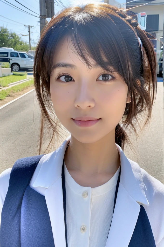 ((Highest quality)), ((masterpiece)), (detailed),Perfect Face,Japanese,Female doctor,White