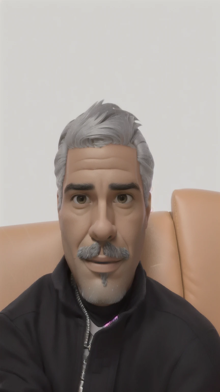 There is a man sitting on a sofa in a black jacket, profile image, photo realist, José Miguel Roman France, carmelo blandino, ronaldo luis nazario de lima, henrique alvim corrêa, (age 38), vitor maristane, 4 0 years old man, 5 0 years old man, david rios ferreira