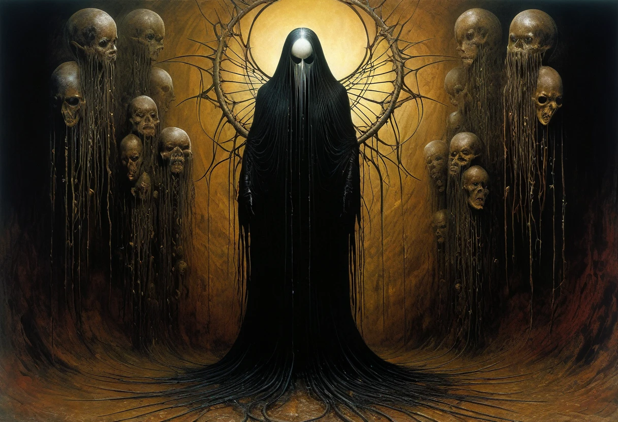 (Masterpiece, best quality), (lo Gothic), Dream Catcher, Vampir, (HG giger, Art by Hermann Nitsch, Beksinski, Dariusz Zawadzki, giger, zdzislaw beksinski)
