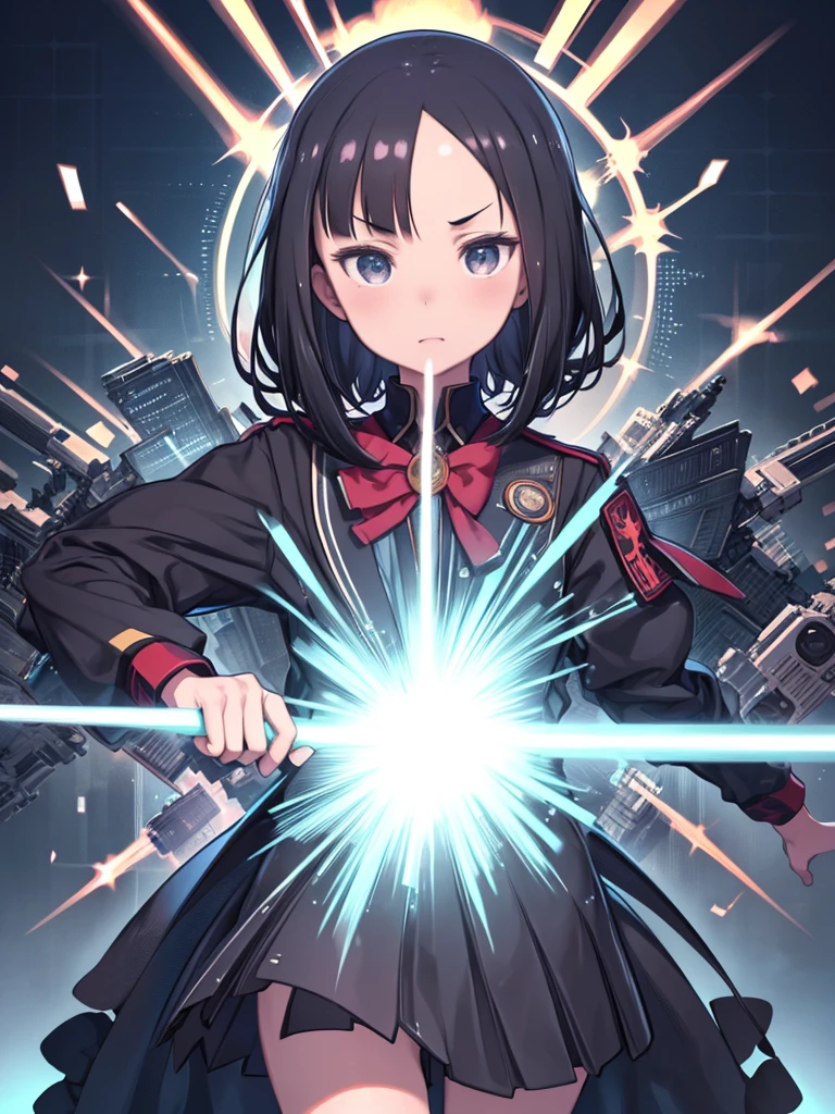 ((Highly detailed CG)),((8K_wallpaper)),(((Tabletop))),((Highest quality)), 1 person, Black Hair, Transportation to and from school,Slicked back hair、 Each has its own unique movements and powers., Playful and dynamic environmental scenes {setting}, With vivid colors and exaggerated expressions. While maintaining overall uniformity、Incorporating elements from each anime world、Education