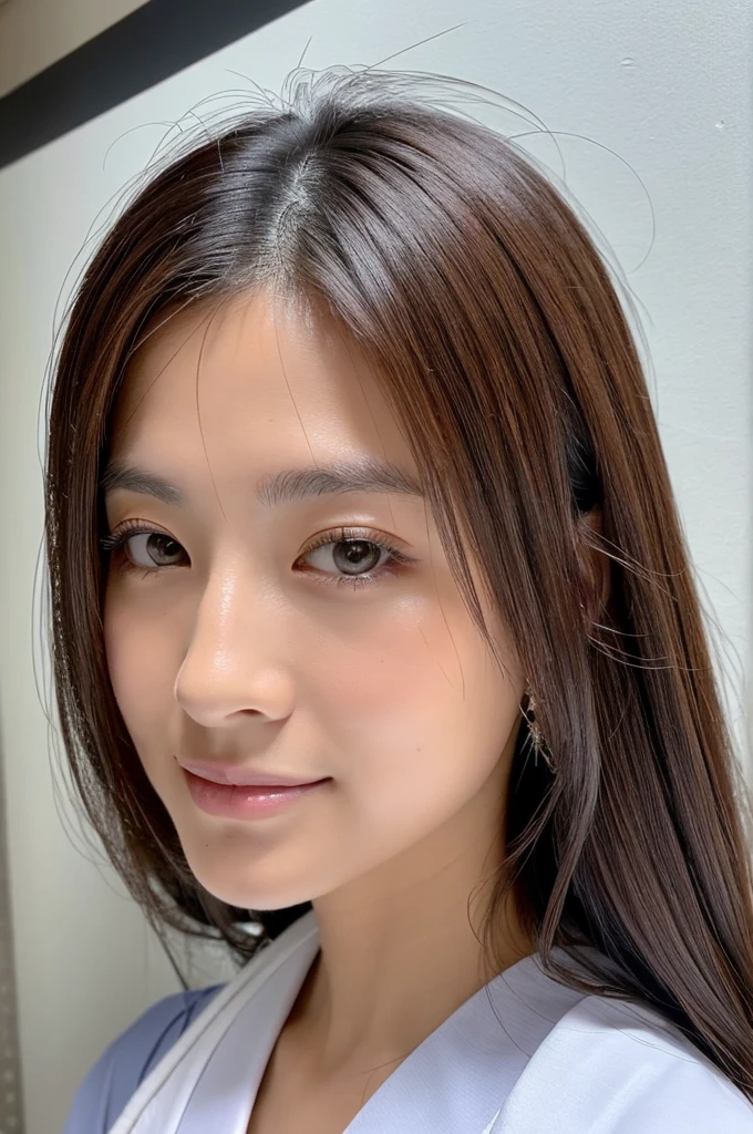 ((Highest quality)), ((masterpiece)), (detailed),Perfect Face,Japanese,Female doctor,White,Beauty