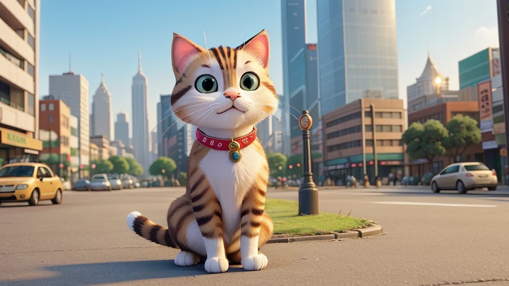 In the bustling city, a serene cat named Miau would say, 'Wisdom is in finding peace amid chaos. Observe calmly, enjoy the silence, and just let things happen.'"