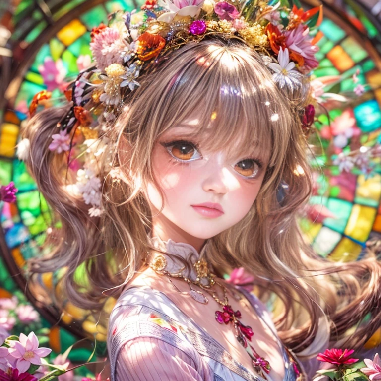 (NSFW:-0.98) . White and Red, (Dazzling colorful light pours down:1.2), (Ultra-detailed1.35), (Masterpiece:1.2) of professional photo with Hasselblad, (((Realistic and Photorealistic with touch of rawness:1.37))), (((Acutance:0.85), { from below | from side } )) . ((A group photo of many KAWAII girls in (school uniform)) with visible Overflowing Cleavage) and Navel without bra . (((Extremely detailed KAWAII face variations)) with joyful expressions), { Detailed natural eyes with (sparkling highlights:1.28) and long eyelashes | Rosy cheeks | Navel | (pretty Ass) | (Overflowing underboob) | Oiled Pearl skin Details | White panties with (blood seeping only in crotch area) | ((full of Flowers covering girl's body:1.25)) | (((Dazzling colorful stained glass with stunning elaborate details:1.2))) | Mystic sight | A Halo ling in the air | God rays | Haze | Lens flare | Luminescent particles | Kissing face to face } . Ultra-detailed, (Exposed:0.8), (((Nipple:-0.9))) .