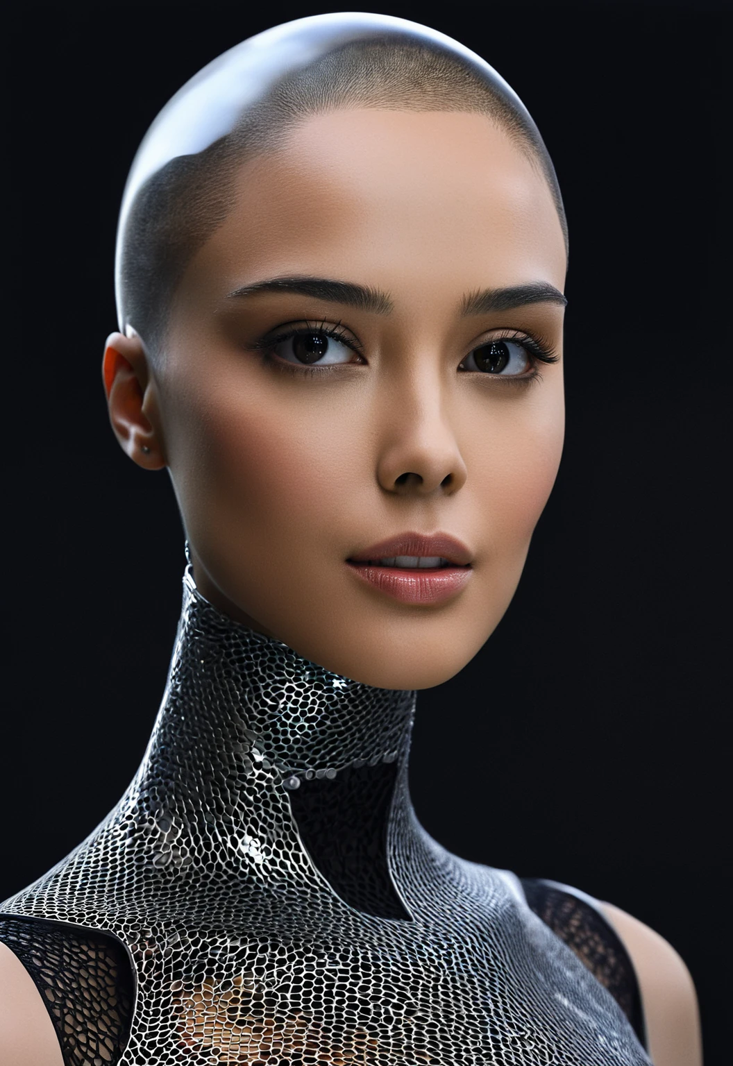 Here is a prompt for creating an image:
"Design a stunning and alluring female humanoid AI robot inspired by the film Ex Machina. The robot should have a face resembling that of an extremely gorgeous lady, with human-like, realistic skin. Ensure that the skin texture is detailed and beautiful, capturing the essence of a woman's beauty intertwined with advanced AI technology."