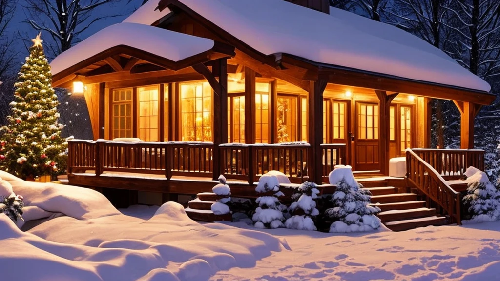 snowy covered porch with chairs and a fire place in the middle, cozy setting, winter setting, cozy place, cozy and peaceful atmosphere, snowfall at night, cozy wallpaper, cozy home background, outside in snow snowing, snowy night, cozy atmospheric, atmospheric cold lighting, cozy environment, winter night, cozy and calm, warm beautiful scene, cozy atmosphere, pleasant cozy atmosphere
