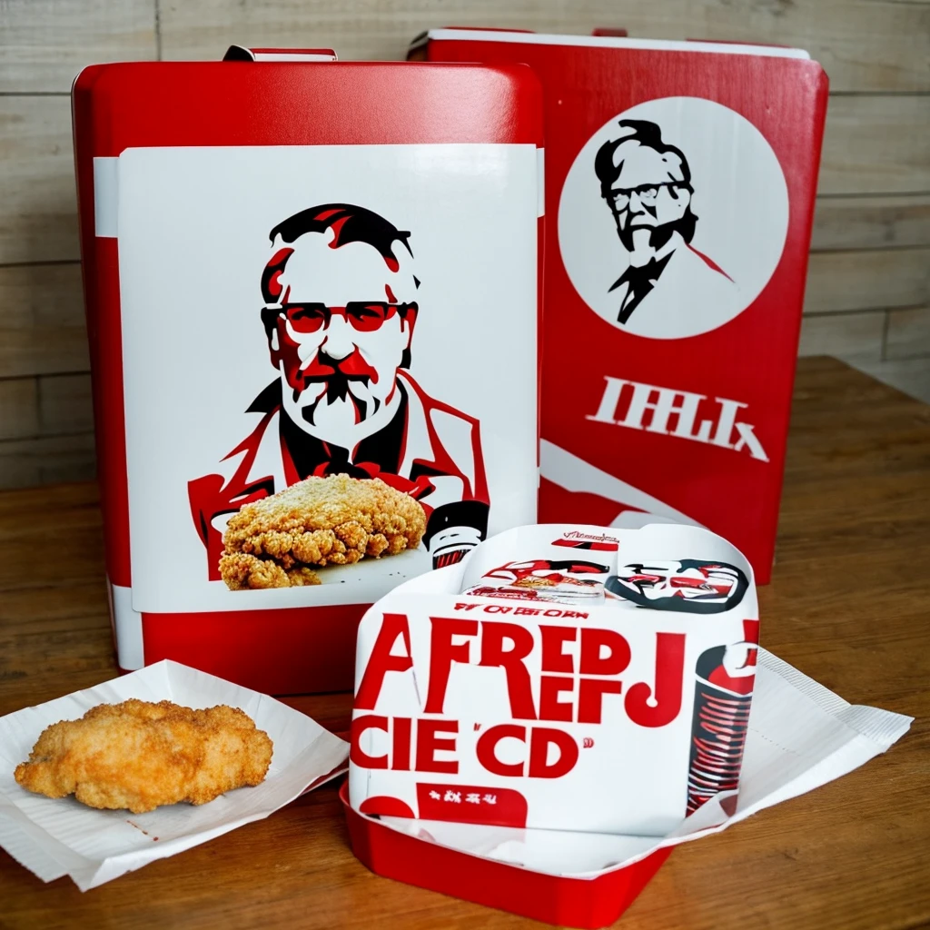 KFC Fried Chicken Box, on a table  