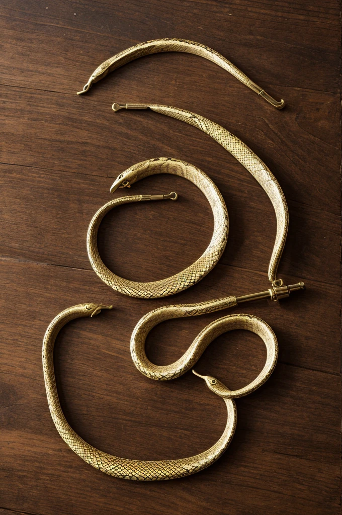 Isotype of a snake-shaped handle