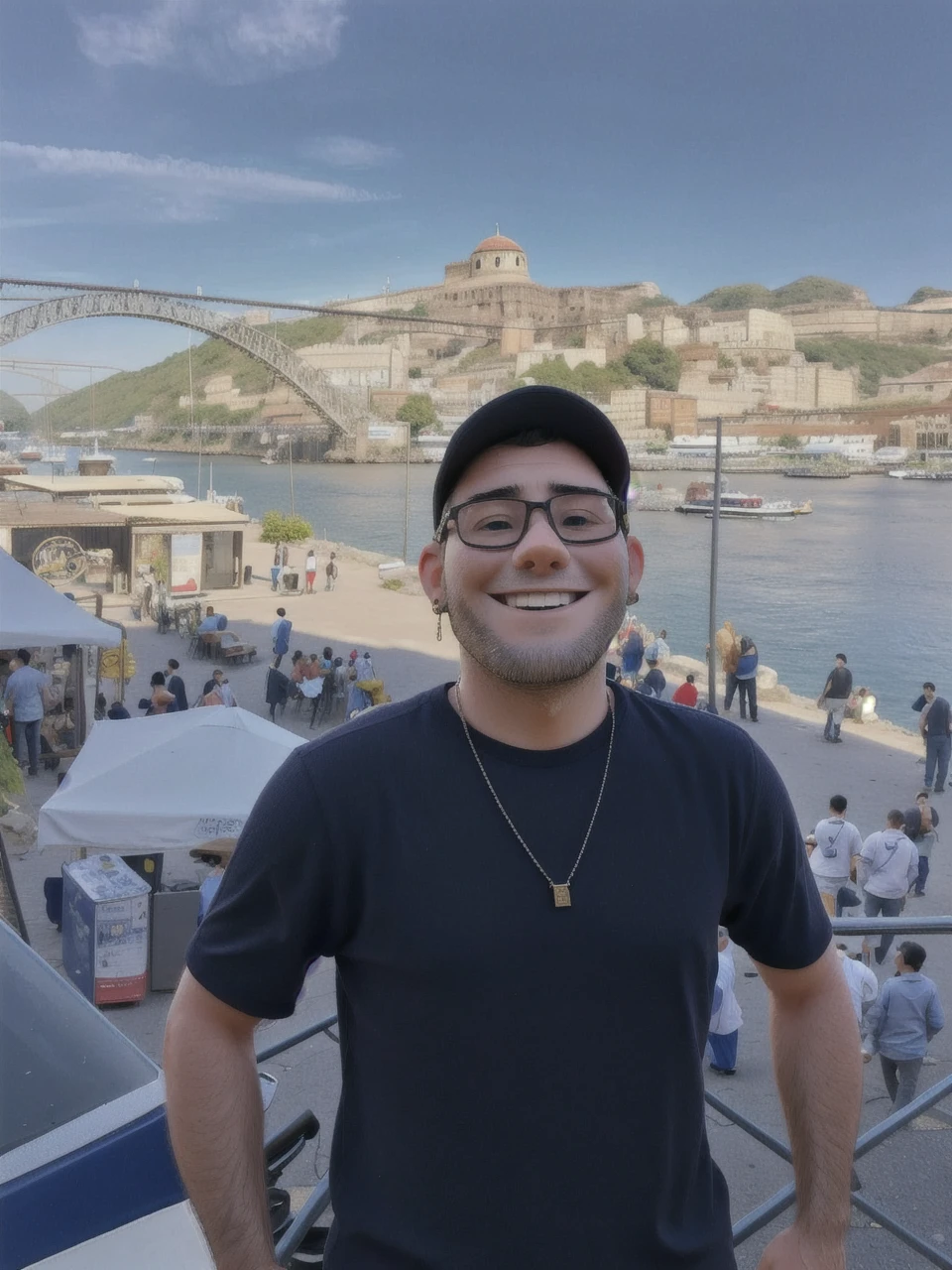 A man smiling