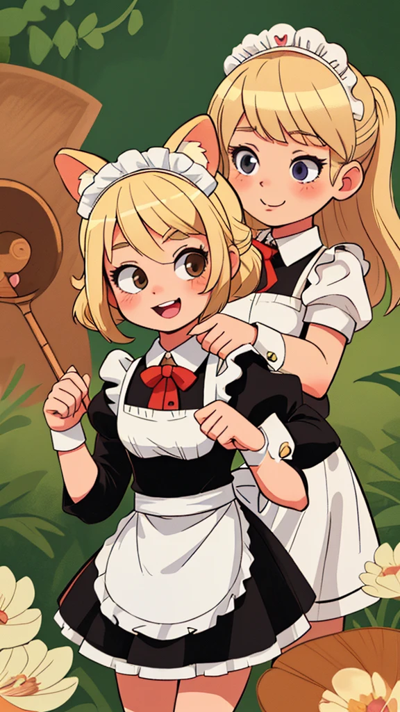 Animal Maid Cute Girls Blonde