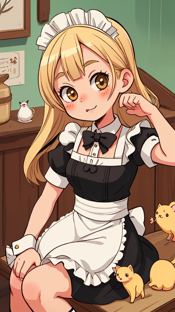 Animal Maid Cute Girls Blonde