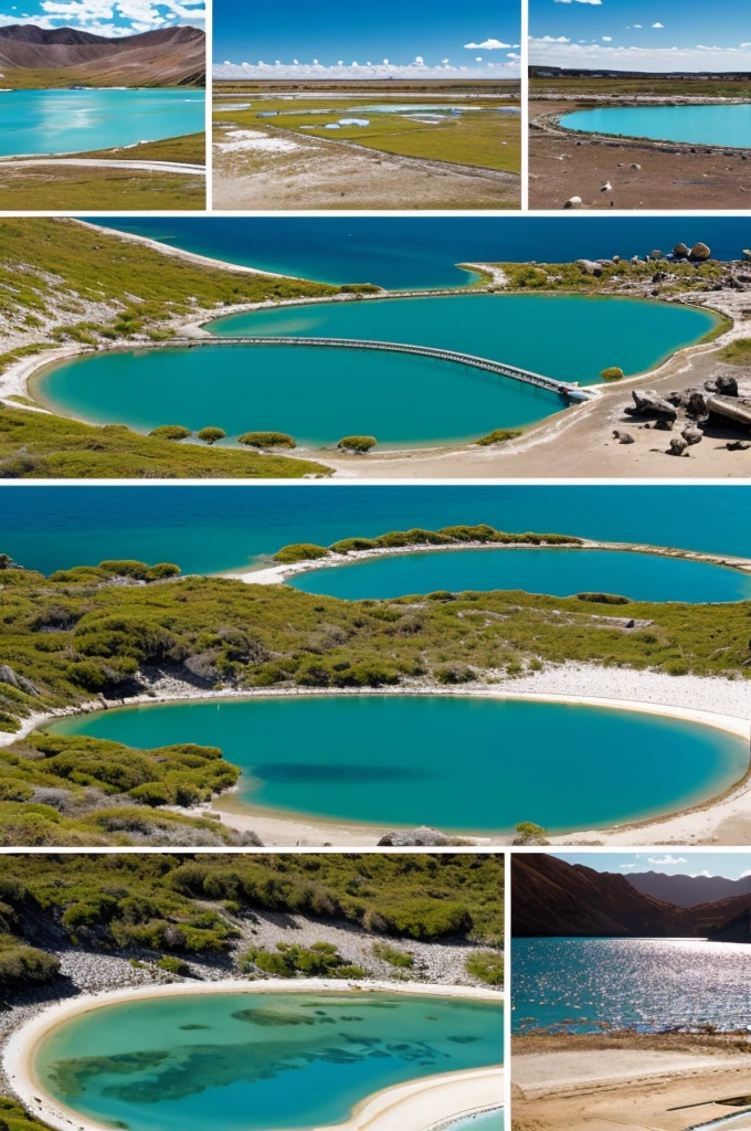 Images of the support lagoon