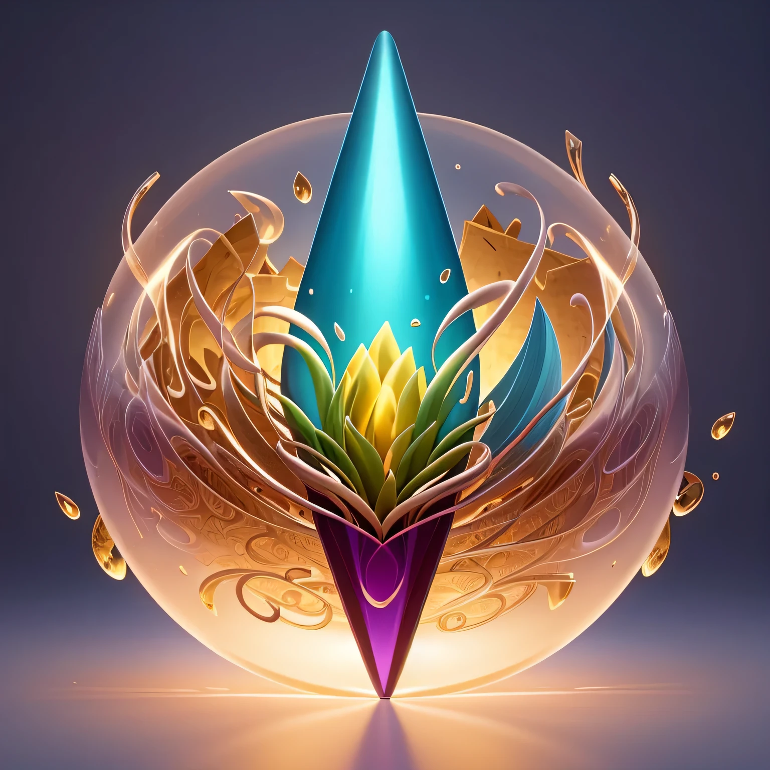 Create a sophisticated and enchanting logo centered around the word 'Encanto.' The logo should have a magical and elegant feel, appealing to a youthful yet sophisticated audience. Use a graceful and modern serif font for the word 'Encanto,' ensuring it is clearly readable. Incorporate subtle elements that evoke a sense of magic and charm, such as delicate sparkles, swirls, or abstract floral patterns.