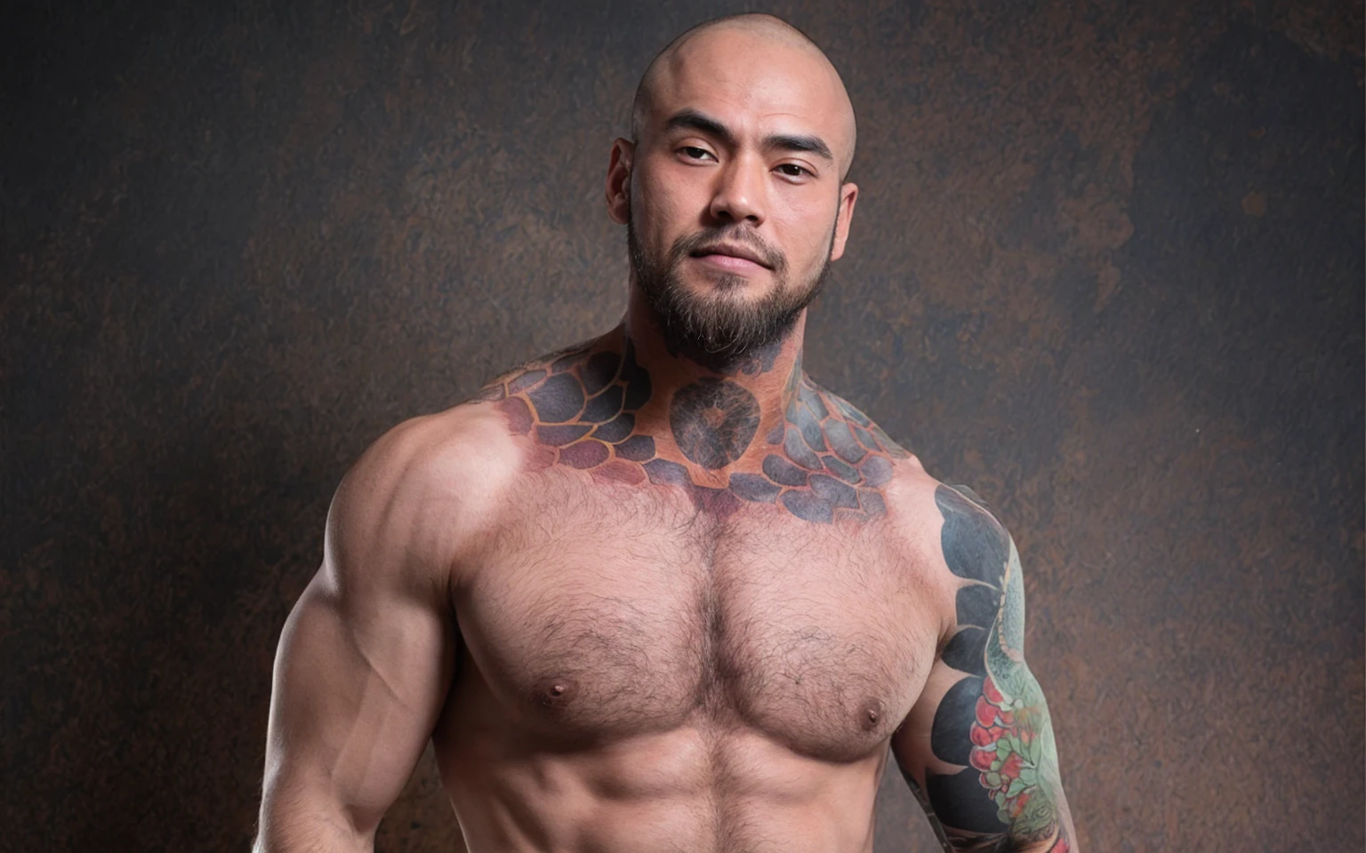 Japanese handsome man, hairy