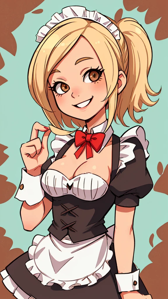 Animal Maid girl Blonde Beauty smile