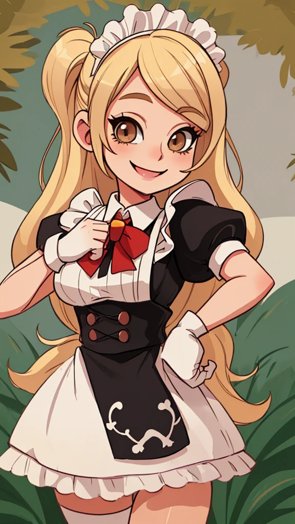 Animal Maid girl Blonde Beauty smile