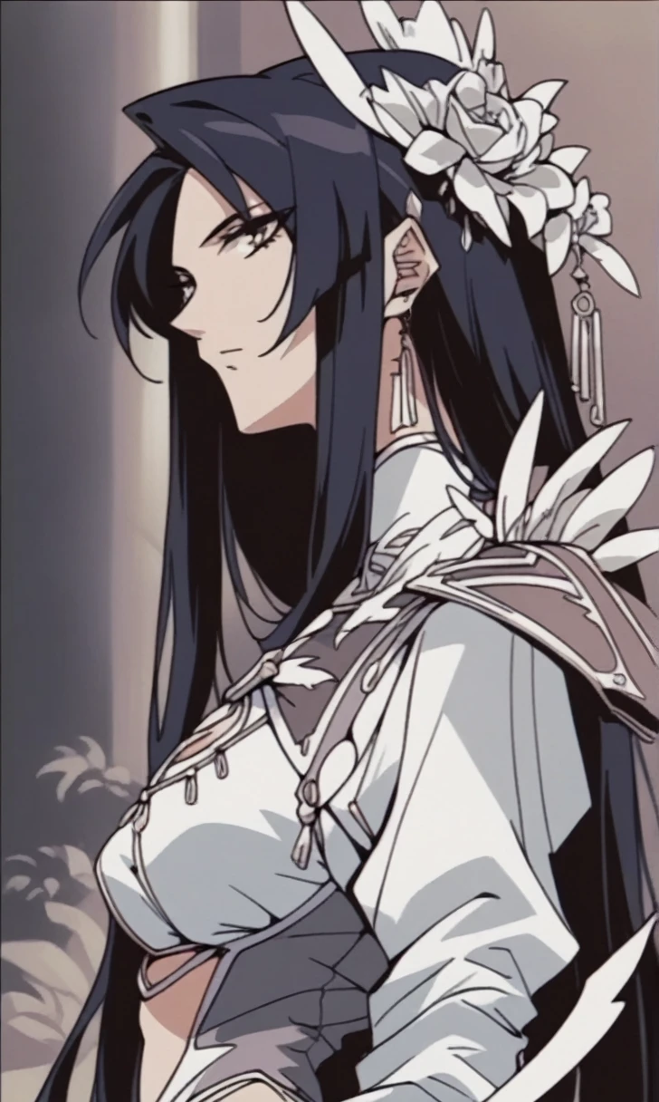 (punctuation_9,punctuation_8_High above,punctuation_7_High above),fountain_アニメ,
1 girl, bangss, breastsout, bridal gauntlets, cloused mouth, unexpressive, from sideways, high resolution, jewerly, long light blue hair, long sleeves, elf ears
