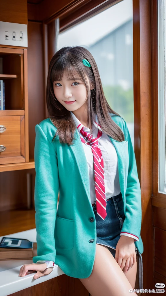 (Highest quality, 8K, 32k, masterpiece, Ultra-high resolution:1.2),High school girls、Women's photos、18-year-old、Big Breasts、Very large bust ,naked,No clothes,Short Hair