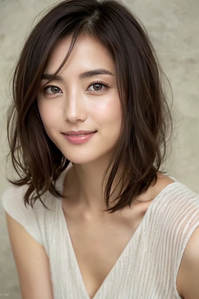 You are a professional photographer。Beautiful Eyes、 ((Highest quality)), Clear contours, Woman with beautiful face, (((One Girl,alone))), ((Beautiful Eyes)), Sex Appeal,Albedo and Specular Maps、Accurate simulation of lightweight material interactions、A woman in a simple outfit taking a photo, Light Smile、perfect body,Very Short Hair,Thighs,Angel