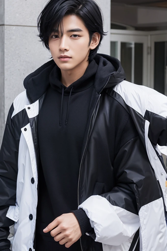 good looking male Black Hair