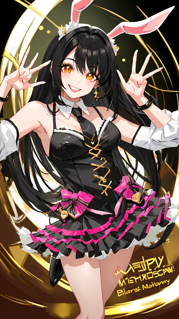 bunny girl Black Hair Beauty A big smile Looking at me Model pose