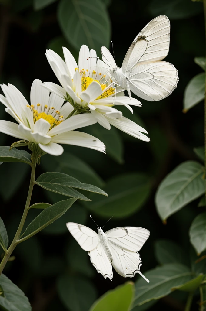 White butterfly eclipse