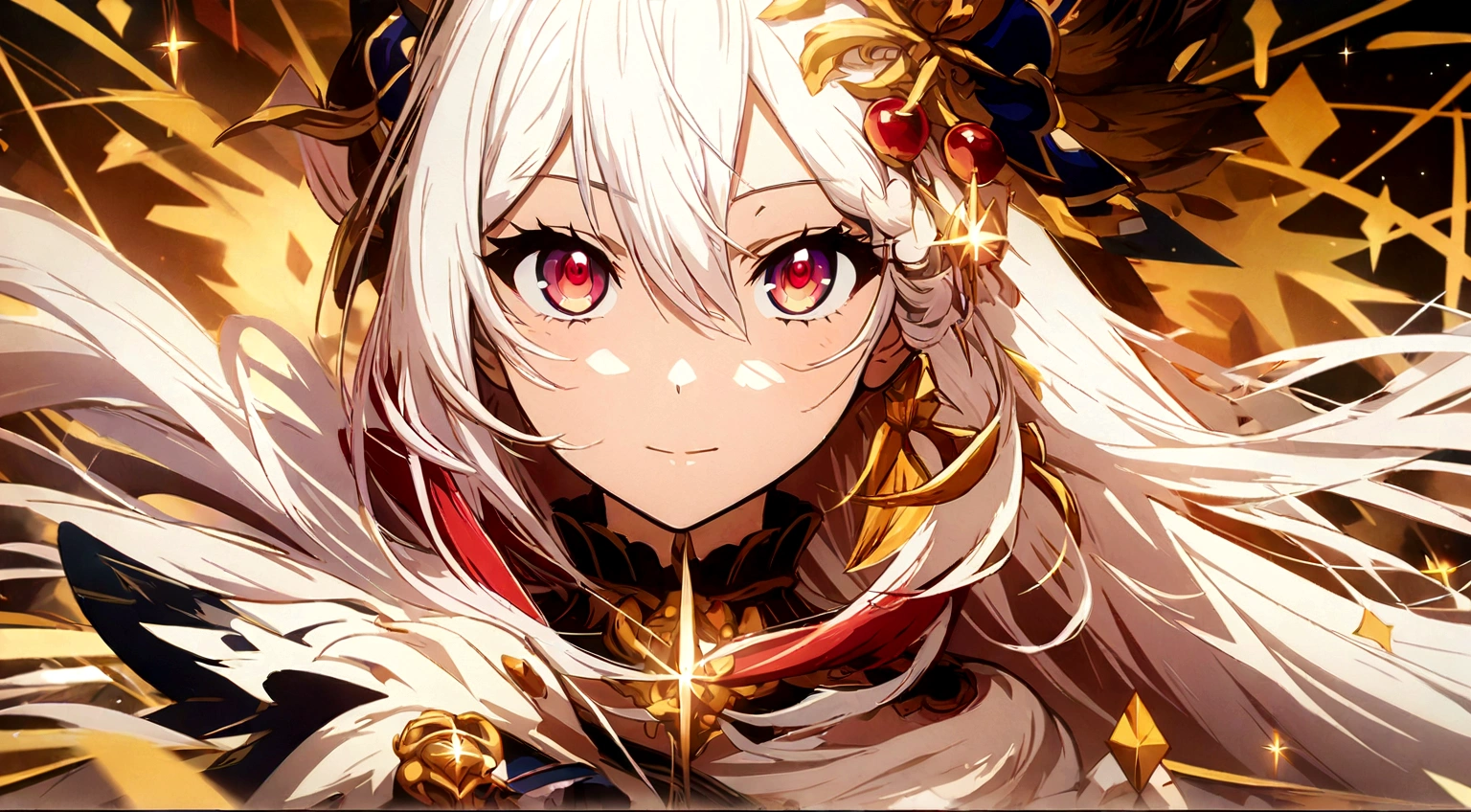 anime, anime girl, Odd eyes: red and gold, performer, hair, white hair, anime art wallpaper 4k, anime art wallpaper 4 k, anime art wallpaper 8 k, white haired deity, best anime 4k konachan wallpaper, Beautiful Heavenly Knight, anime wallpaper 4 k, anime wallpaper 4k, artstation pixivでトレンド