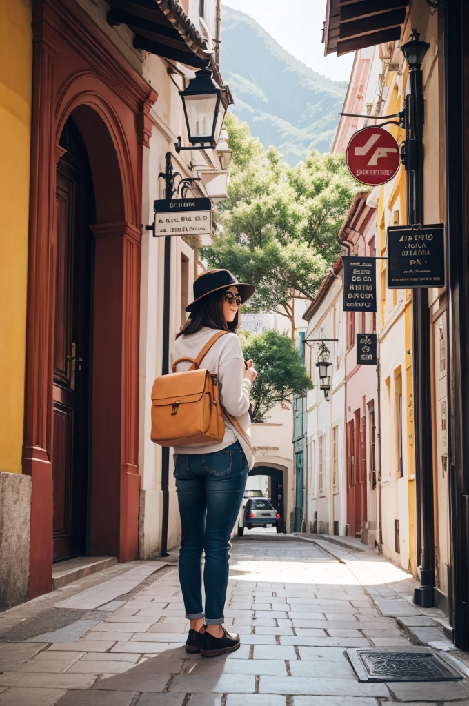 Tourist itinerary bag