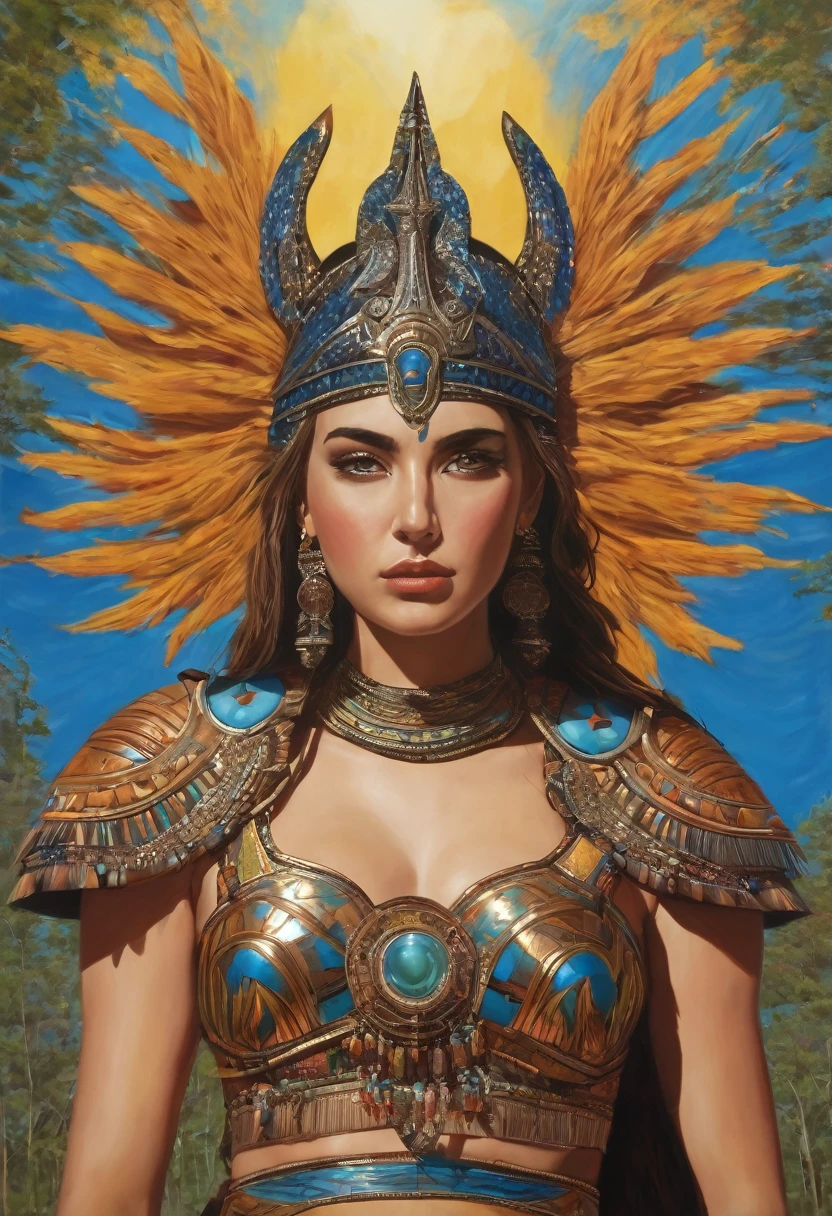 "Girl as a Warrior Goddess"