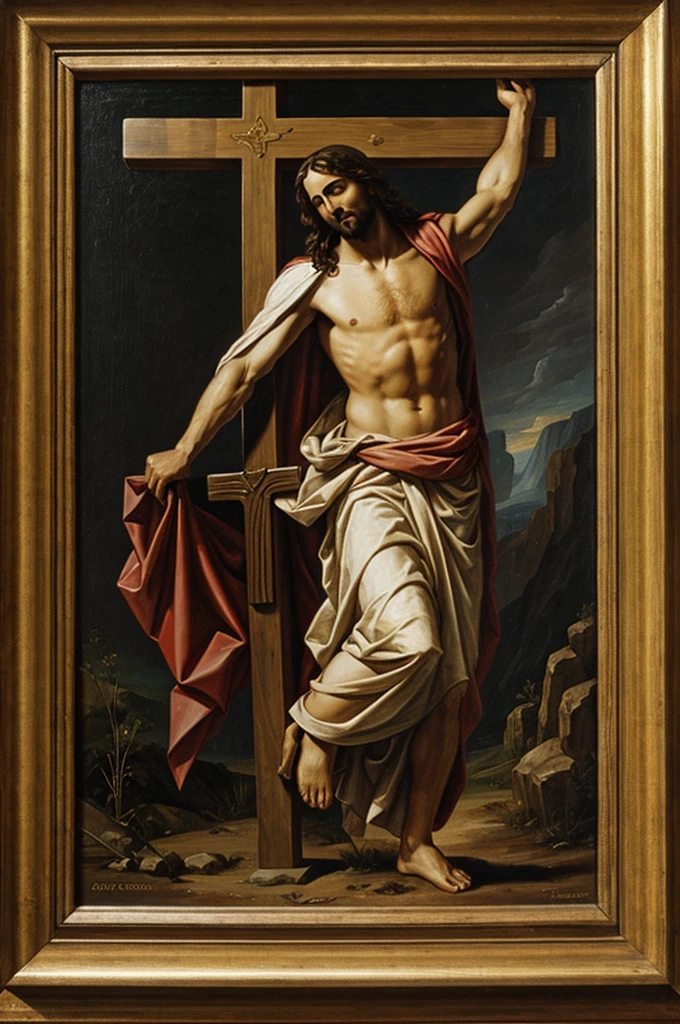 Jesus carrying the cross 