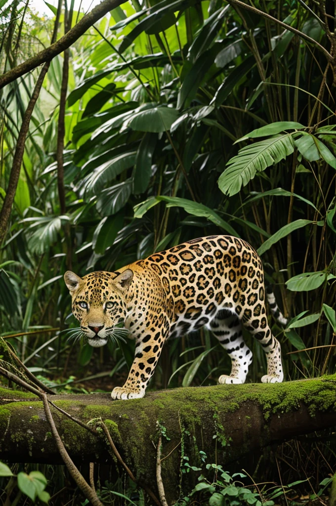 Jaguar in the jungle