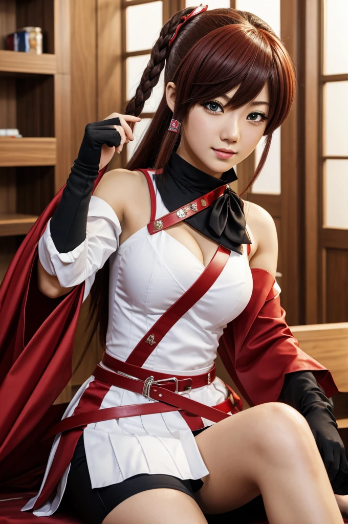 ((best quality)), ((masterpiece)), (detailed), Lynette from the Game Genshin Impact by Mihoyo