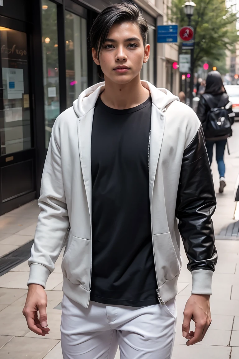 model influencer ,new ,white, Bblack hair 