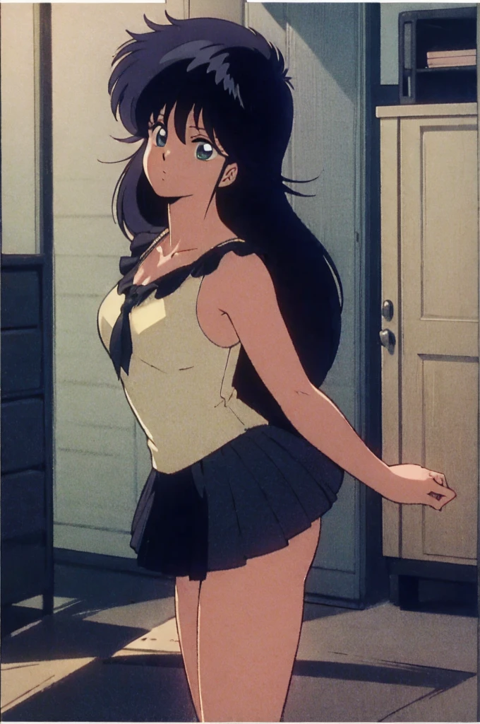 Madoka、Dark blue hair、No background、White background、Perfect body、