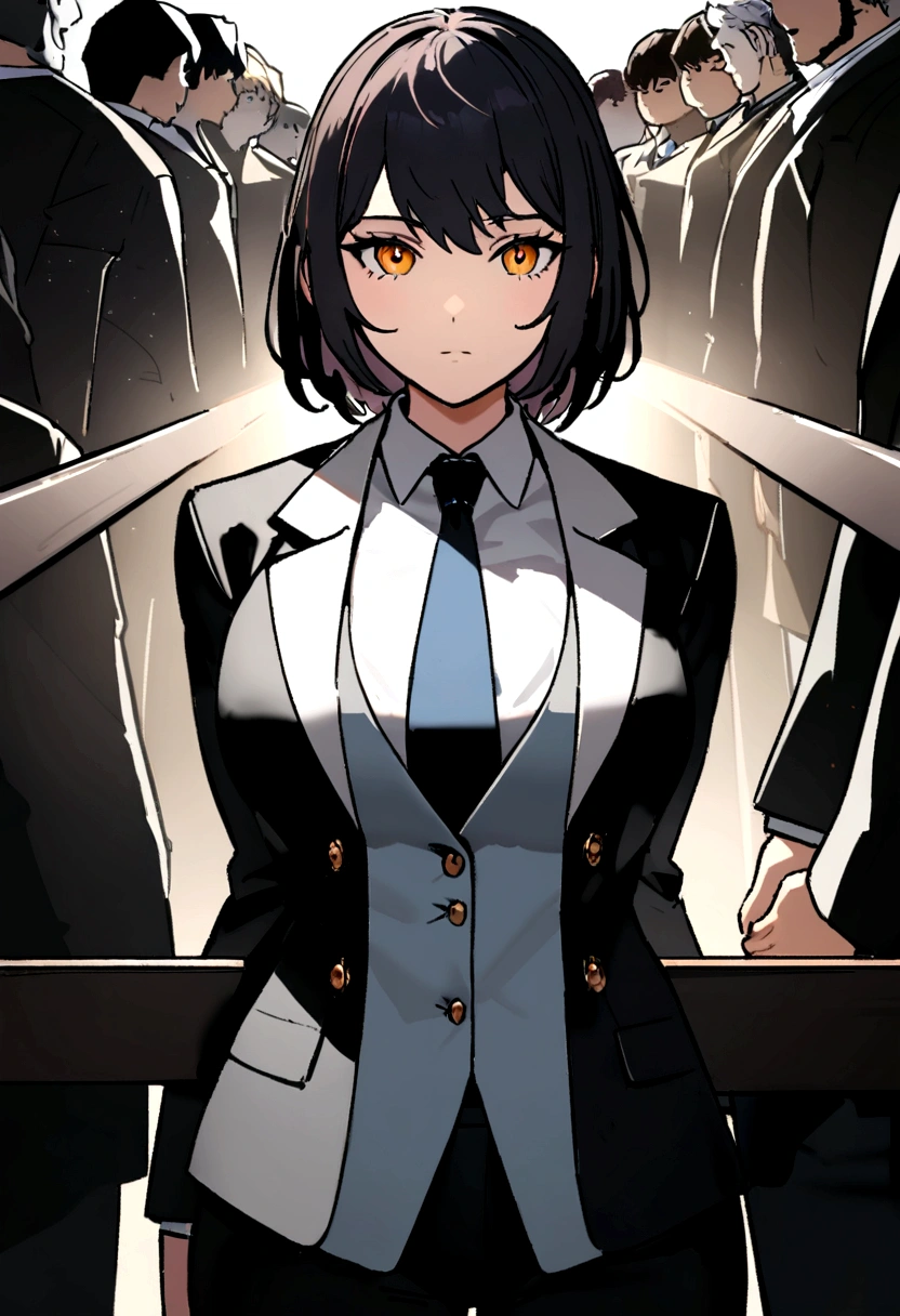 A portrait of a businesswoman in a suit and tie, No estilo do Unreal Engine 5, Empoderamento feminino --AR 128:85
a woman dressed in a business suit standing in front of people, no estilo de retratos suavemente iluminados, UHD 32k, Curves thrown, energia juvenil, and amber, bonito --ar 128:85 young businesswoman in business suit, no estilo de emocionalmente complexo, ondulado --ar 128:85 A Beautiful Businesswoman Is In A Suit, No estilo do Unreal Engine 5, Sharp focus --AR 128:8 cabelos cacheados